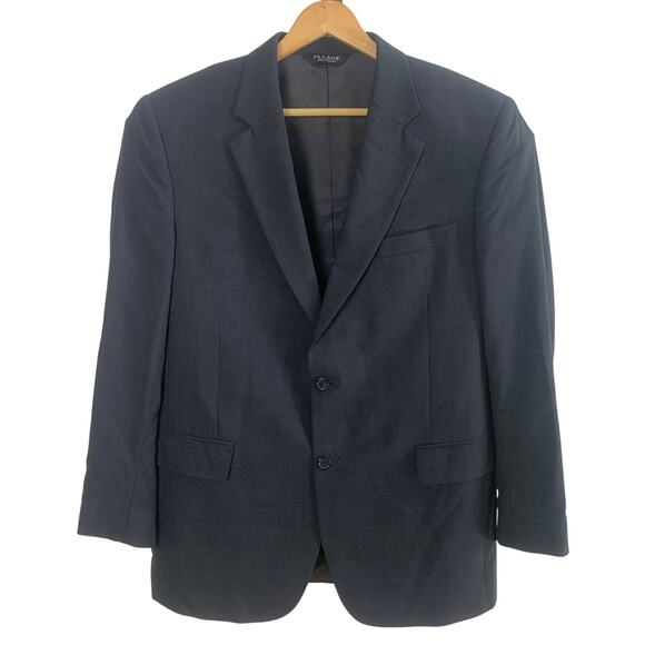 Jos A Bank Sz 44L/36R Men's 2-Piece Suit w/ Sport Coat Blazer Jacket Gray Black - Picture 3 of 15